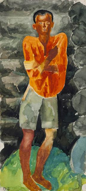 Самохвалов А.Н. Мальчик в красной рубахе. Из серии «Ладога». 1925-1926 Самохвалов А.Н. Мальчик в красной рубахе. Из серии «Ладога». 1925-1926